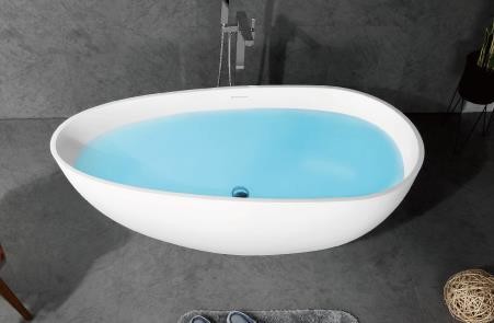 BAIGNOIRE ILOT OCEANIA 1700 WHITE SOLID SURFACE