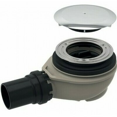 SIPHON DOUCHE GEBERIT 90MM CHROME SORTIE 50MM