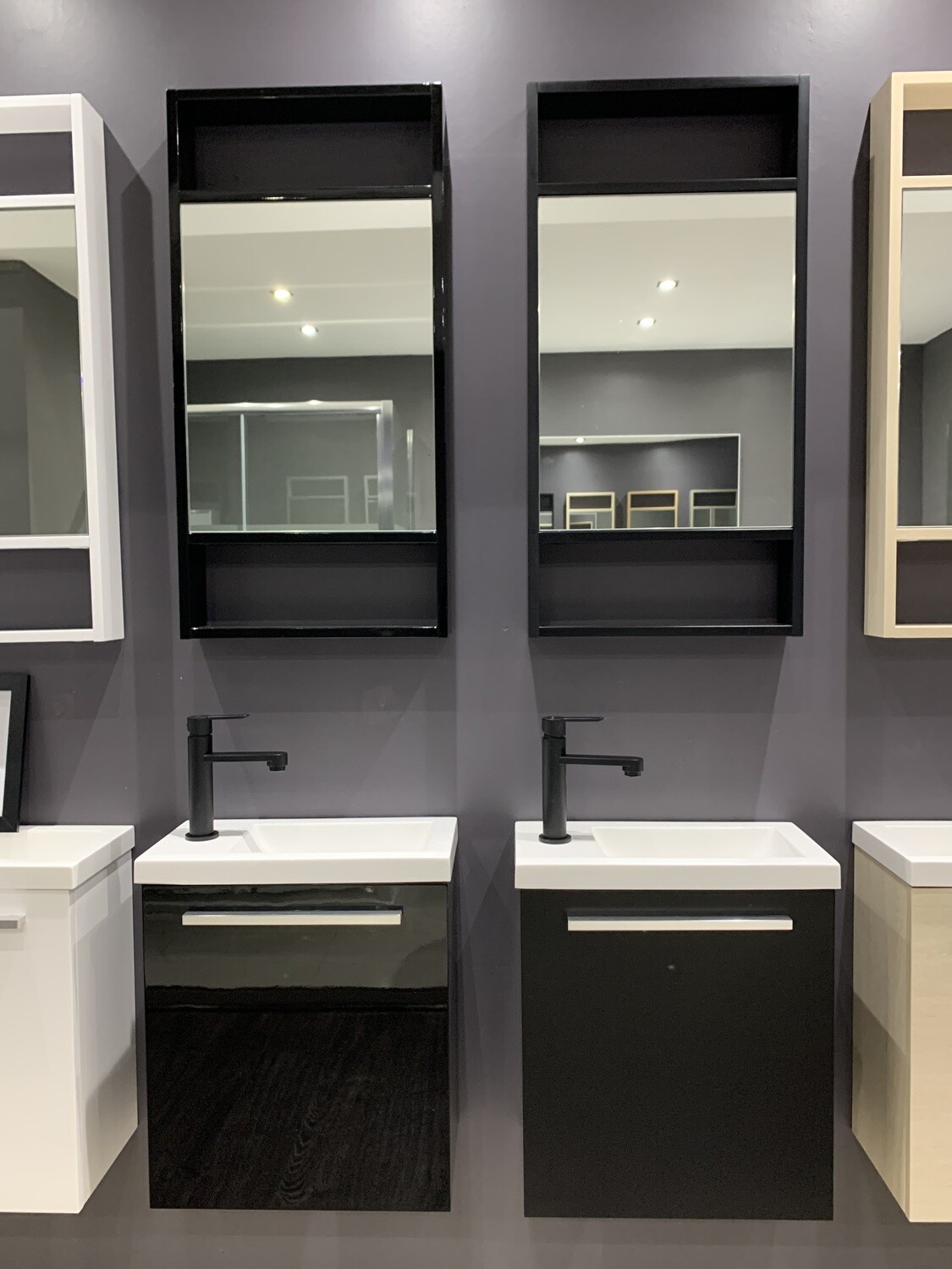 MEUBLE WC SUSPENDU ANGELA 400 NOIR