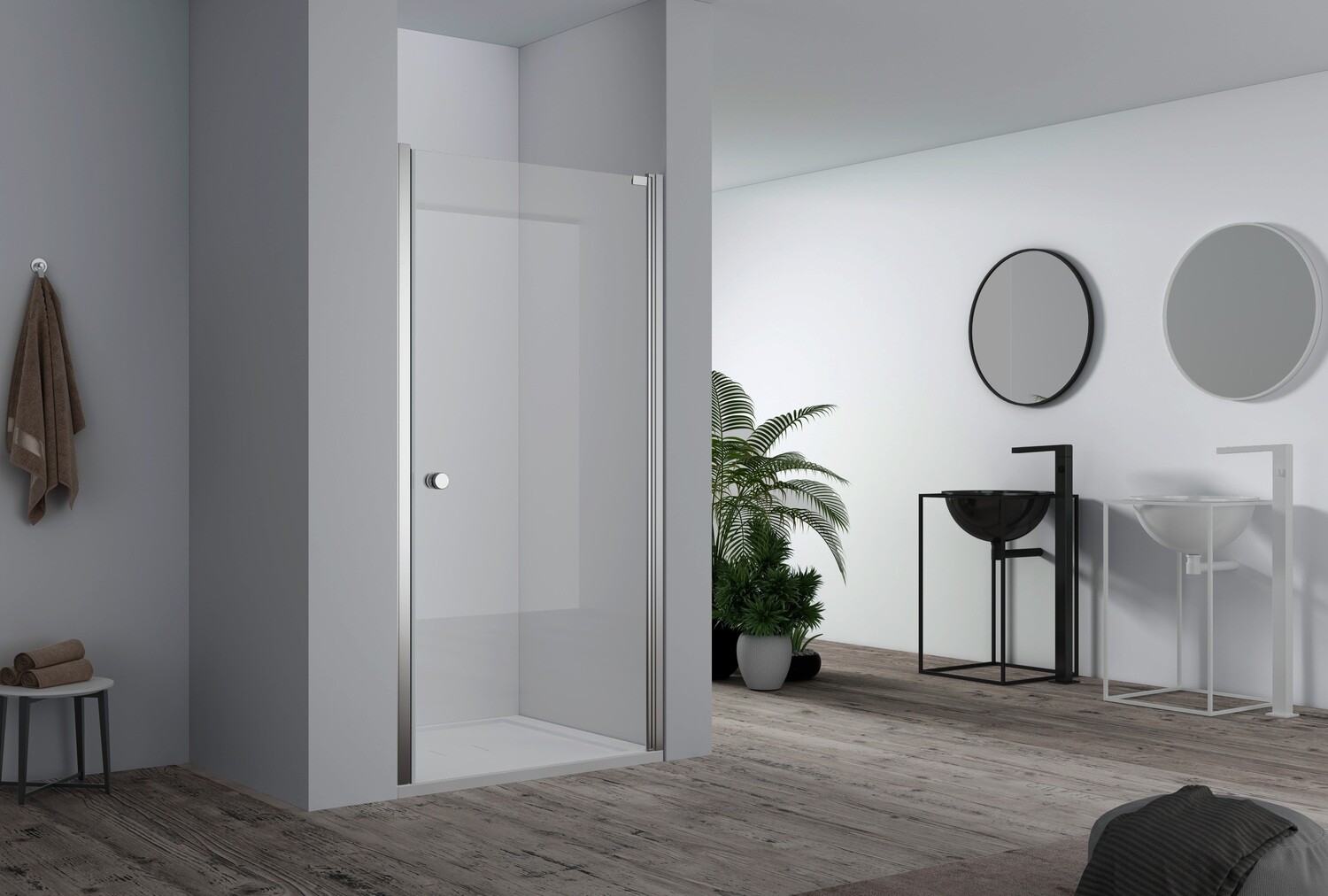 PORTE DE DOUCHE PIVOTANTE 6MM VITRA-C80 800X2000MM