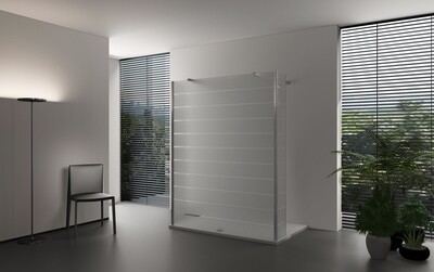Paroi de douche Version murale avec panneaux latéraux pivotant