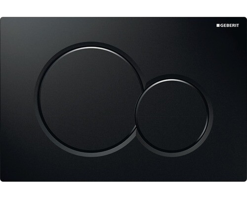 Touche de commande GEBERIT SIGMA01 noir brillant