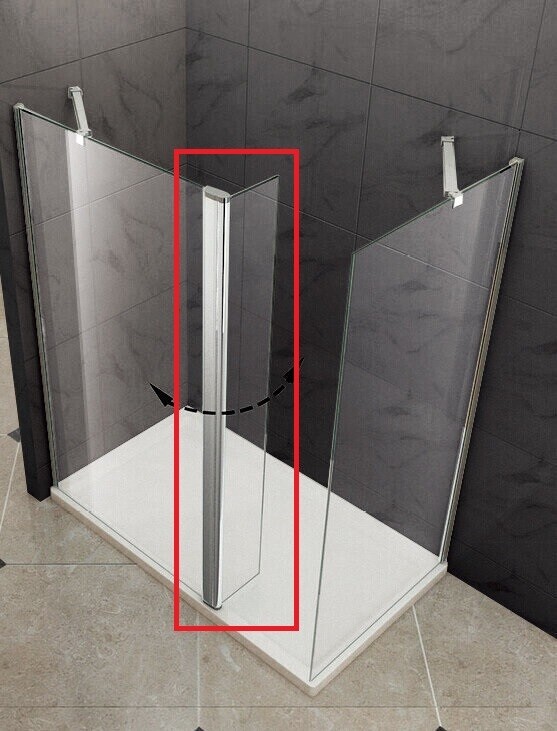 PAROI PROFILE PIVOTANTE VITRA005 6MM 350X2000MM
