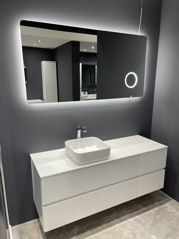 MEUBLE SALLE DE BAIN COMPOSITION ANGELA 140 GAUCHE