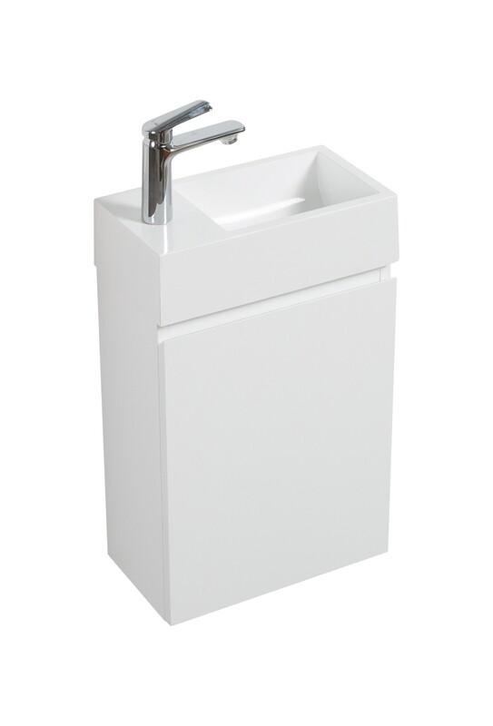 MEUBLE WC SUSPENDU NEW ELITE HERA 400 BLANC LAQUE