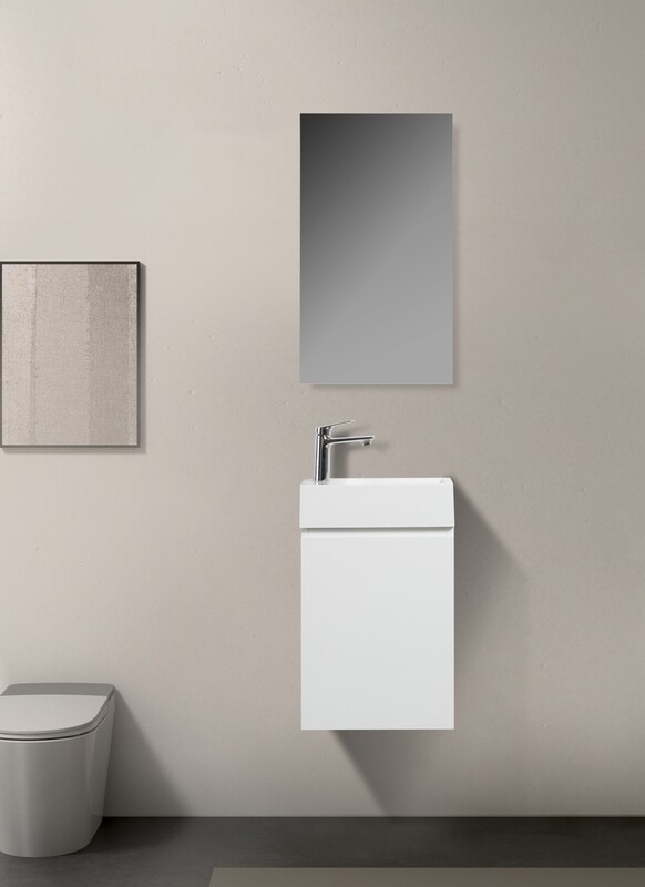 MEUBLE WC SUSPENDU NEW ELITE HERA 400 BLANC LAQUE