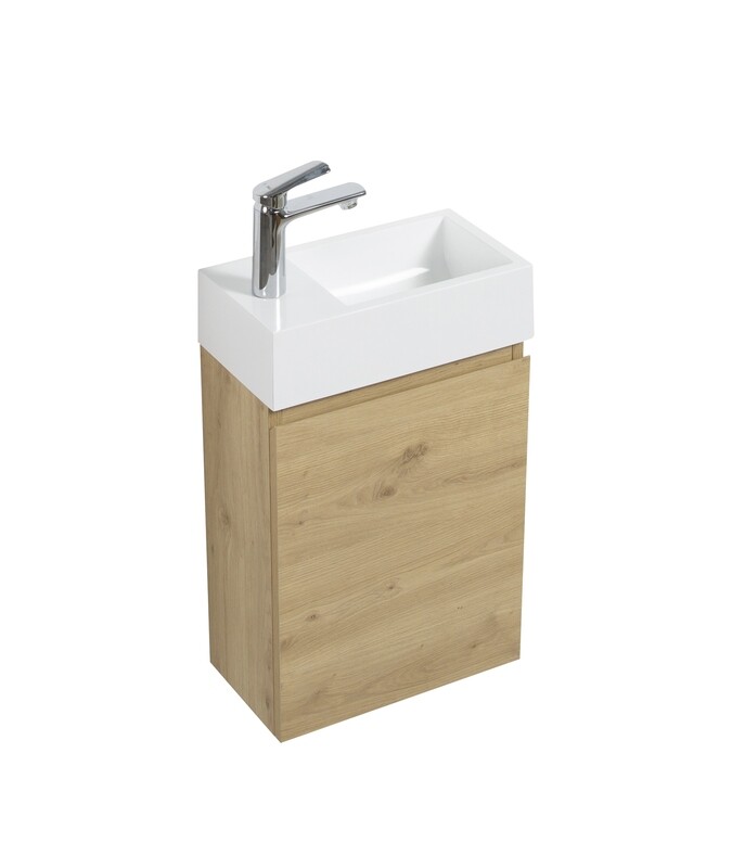 MEUBLE WC SUSPENDU NEW ELITE HERA 400 CHENE A.OAK