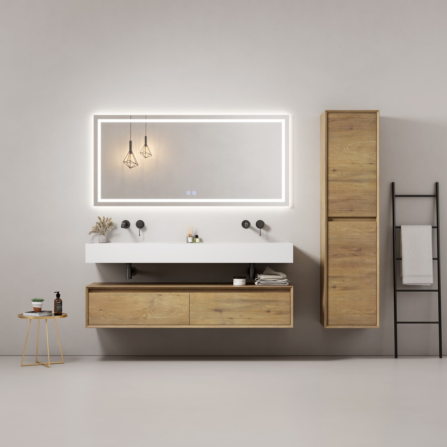 MEUBLE SALLE DE BAIN VOGUE 150 NATURAL OAK