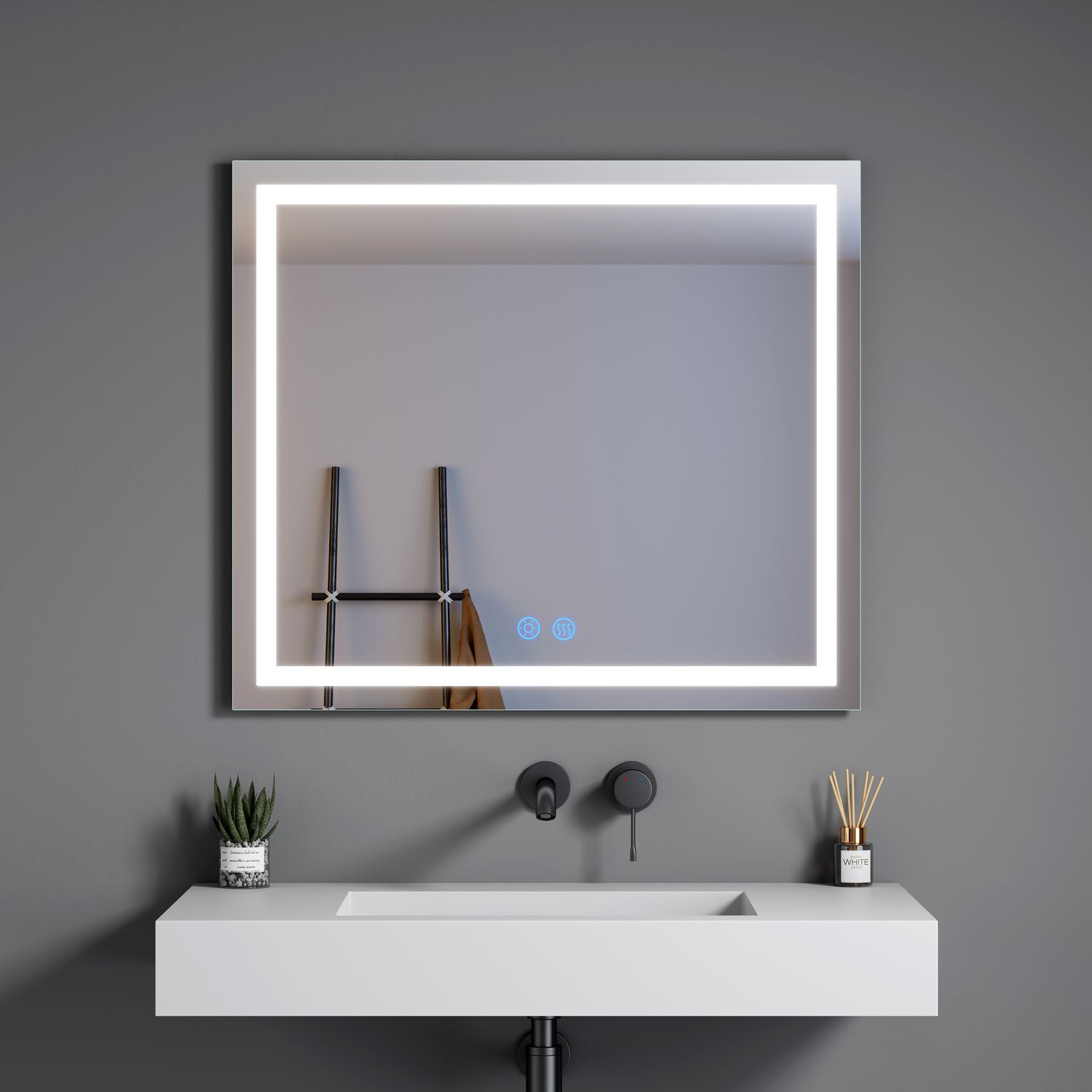 MIROIR LED VOGUE 800X700X35MM