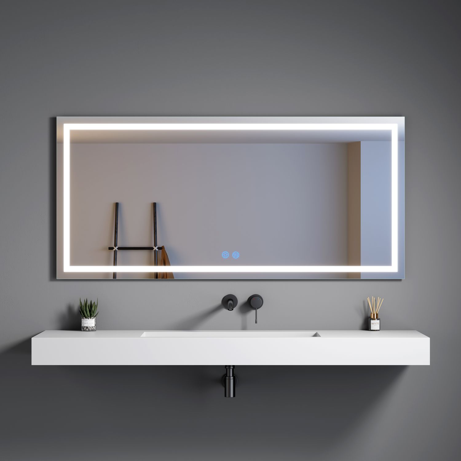 MIROIR LED VOGUE 1500X700X35MM