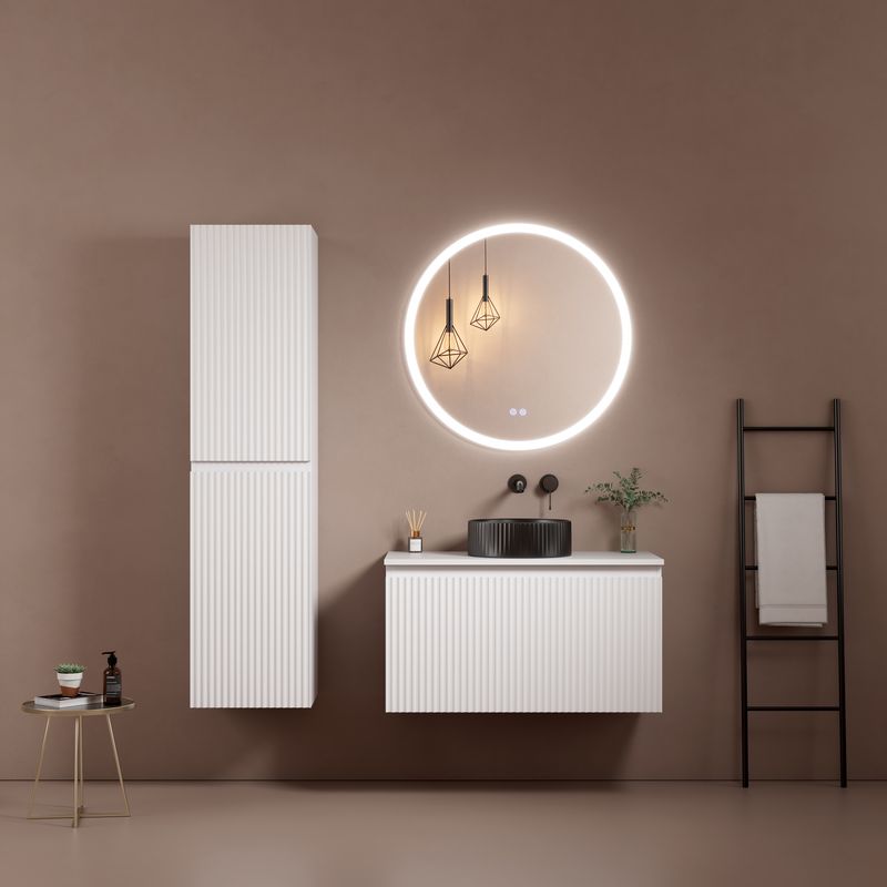 MEUBLE SALLE DE BAIN VOGUE LINE 90 WHITE MAT