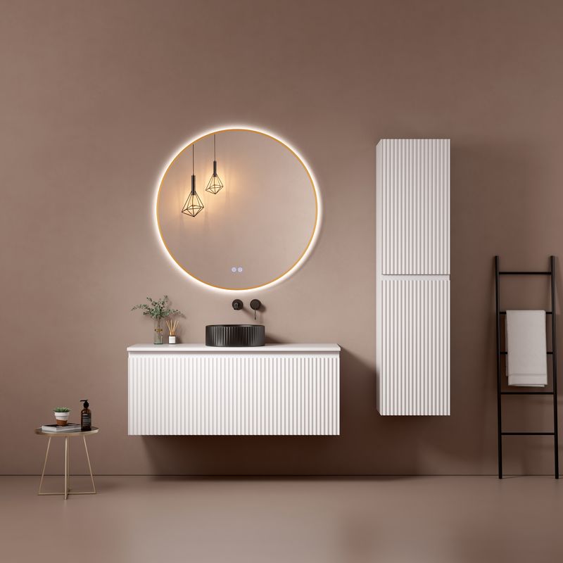 MEUBLE SALLE DE BAIN VOGUE LINE 120 WHITE MAT
