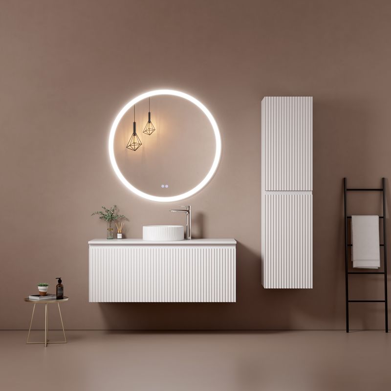 MEUBLE SALLE DE BAIN VOGUE LINE 120 WHITE MAT