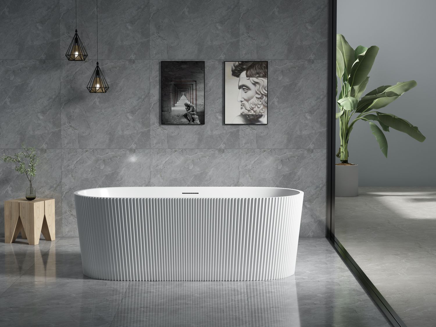 Baignoire ilot Kiara mat 1779