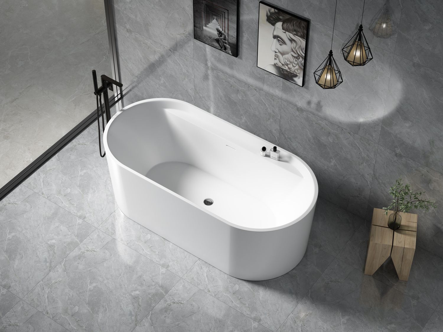 Baignoire ilot Stela mat 1782