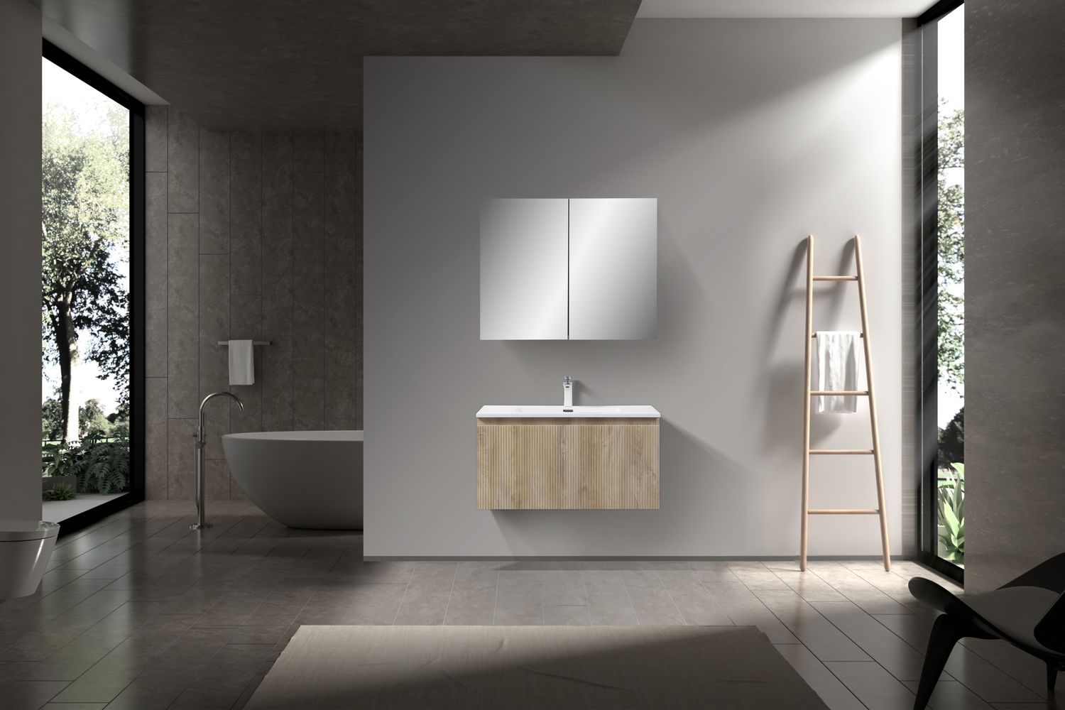 MEUBLE SALLE DE BAIN NEW ELITE ANGELA 900 LINER