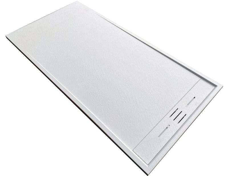 RECEVEUR DE DOUCHE MAUNA ROCK WHITE 80X80CM SMC STONE EFFECT