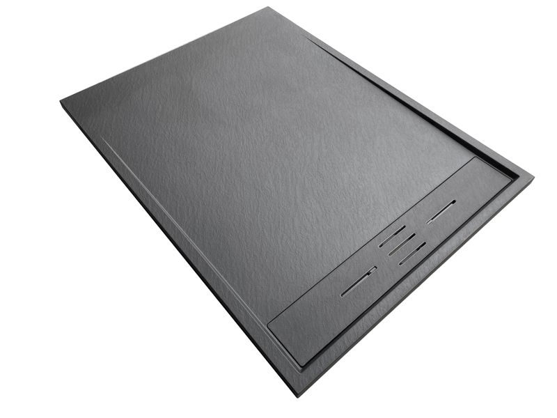 RECEVEUR DE DOUCHE MAUNA ROCK BLACK 90X120CM SMC STONE EFFECT