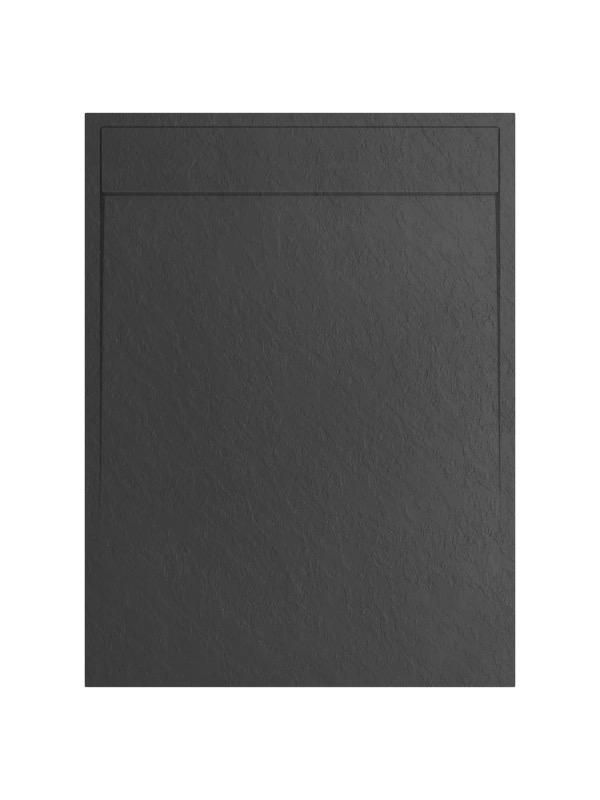 RECEVEUR DE DOUCHE MERAPI ROCK BLACK 80X80CM SMC STONE EFFECT