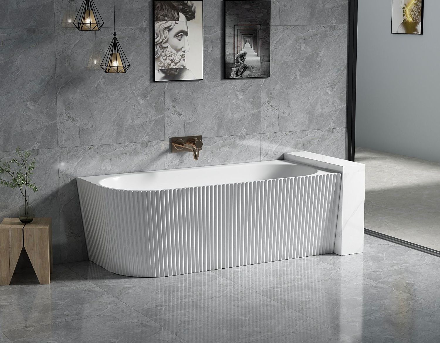 Baignoire ilot Lola mat 1778R DROITE