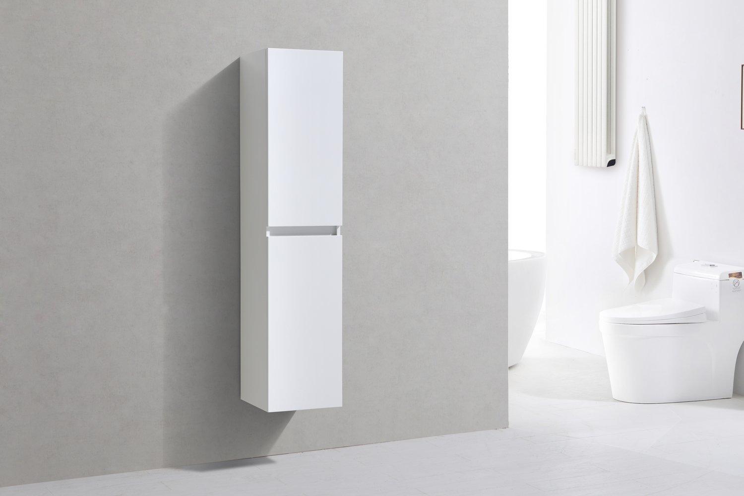 COLONNE SALLE DE BAIN ELEGANCE NEWARK BLANC MAT
