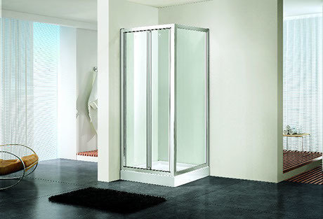 COIN DE DOUCHE PORTE PLIANTE 6MM VITRA067 + SIDE 900X700X2000MM