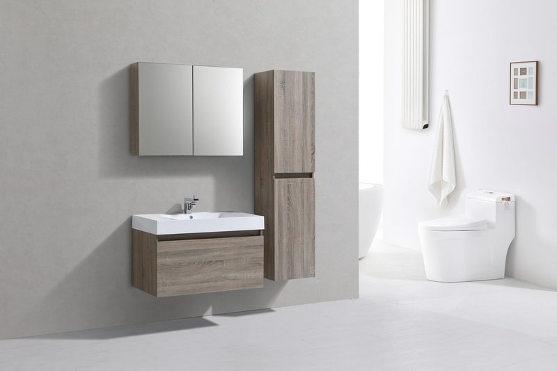 MEUBLE SALLE DE BAIN SUSPENDU ELEGANCE NEWARK 900 CHENE CLAIR