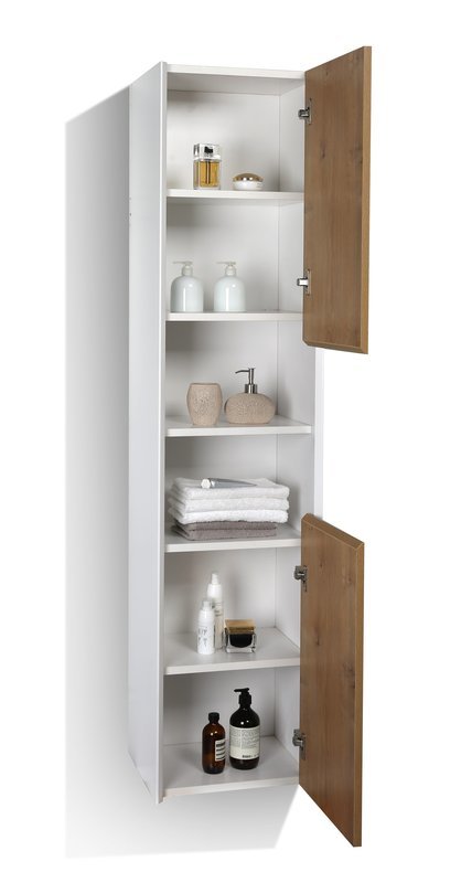 COLONNE SALLE DE BAIN NEW ELITE VINTAGE WHITE F.OAK 1700