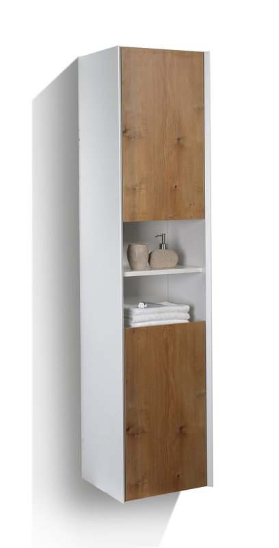 COLONNE SALLE DE BAIN NEW ELITE VINTAGE WHITE F.OAK 1700