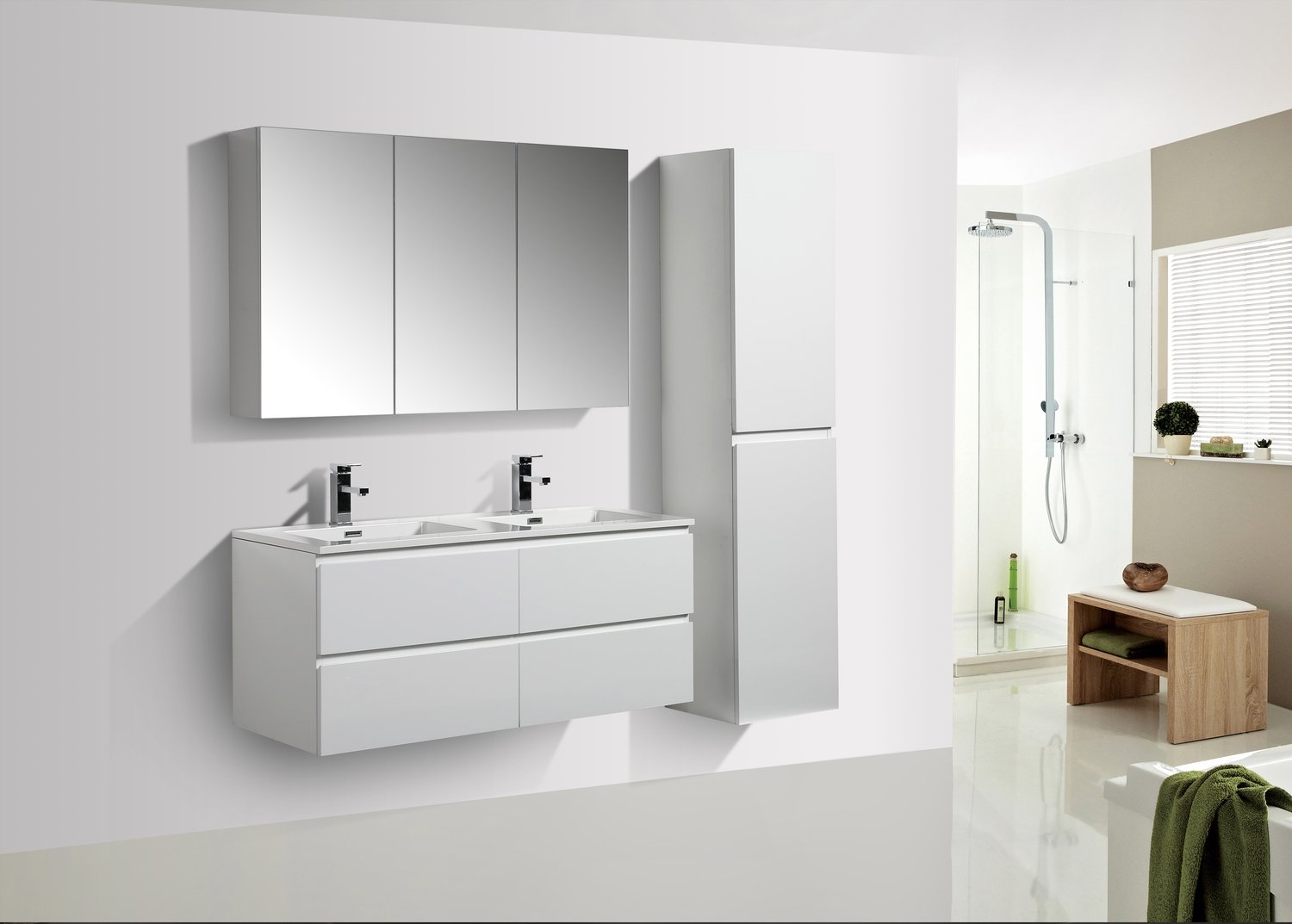 MEUBLE SALLE DE BAIN NEW ELITE KRONOS 1400