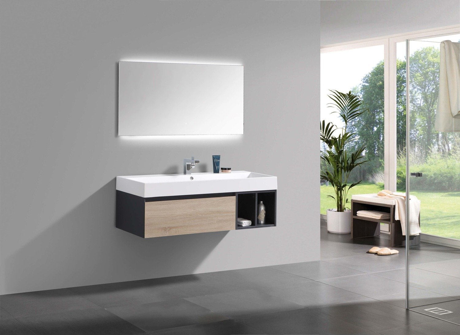 MEUBLE SALLE DE BAIN SUSPENDU ELEGANCE SIENA 1200