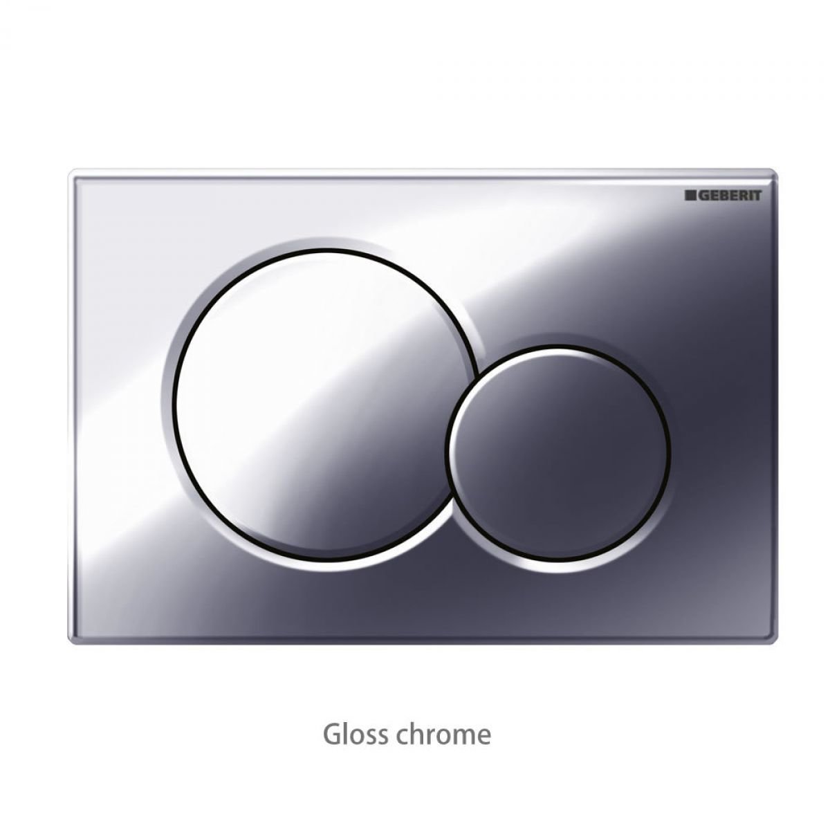 Touche de commande GEBERIT SIGMA01 chromé brillant