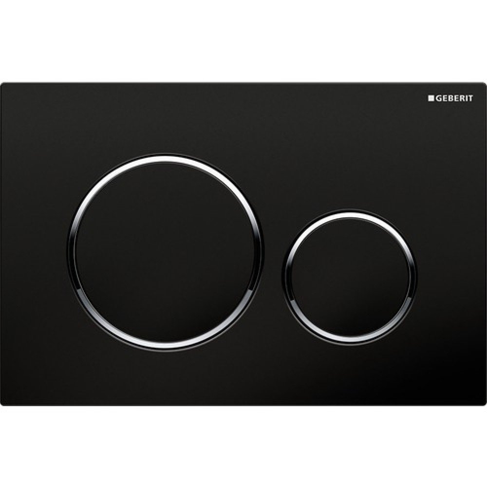 Touche de commande GEBERIT SIGMA20 noir / chromé brillant
