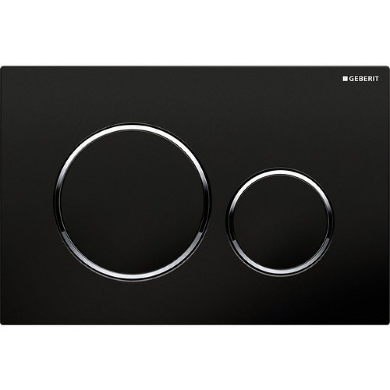 Touche de commande GEBERIT SIGMA20 noir / chromé brillant