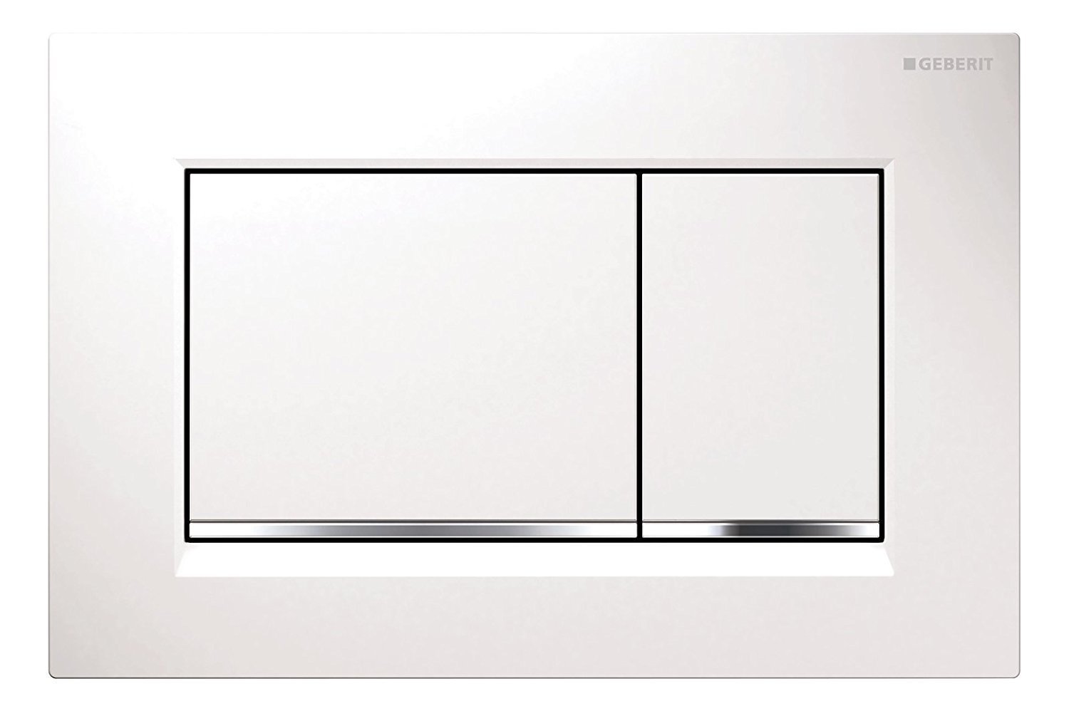 Touche de commande GEBERIT SIGMA30 blanc / chromé brillant