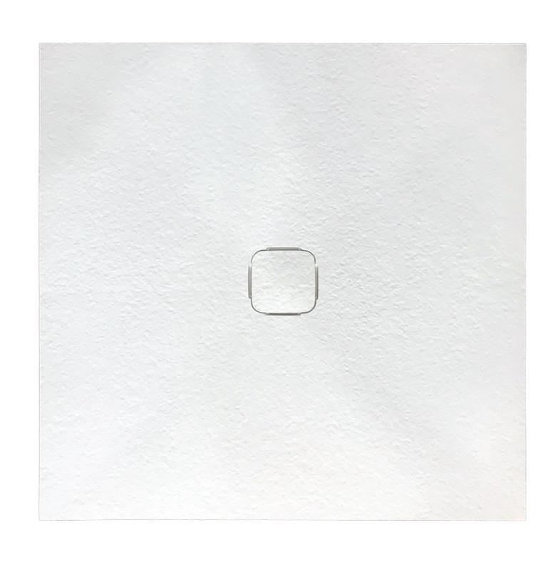 RECEVEUR DE DOUCHE EN MARBRE ARTIFICIEL BLANC MAT 900X900X35MM TRAVERTA 9090