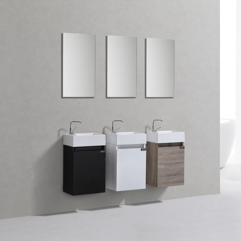 MEUBLE WC SUSPENDU ELEGANCE HERA 400 CHENE CLAIR