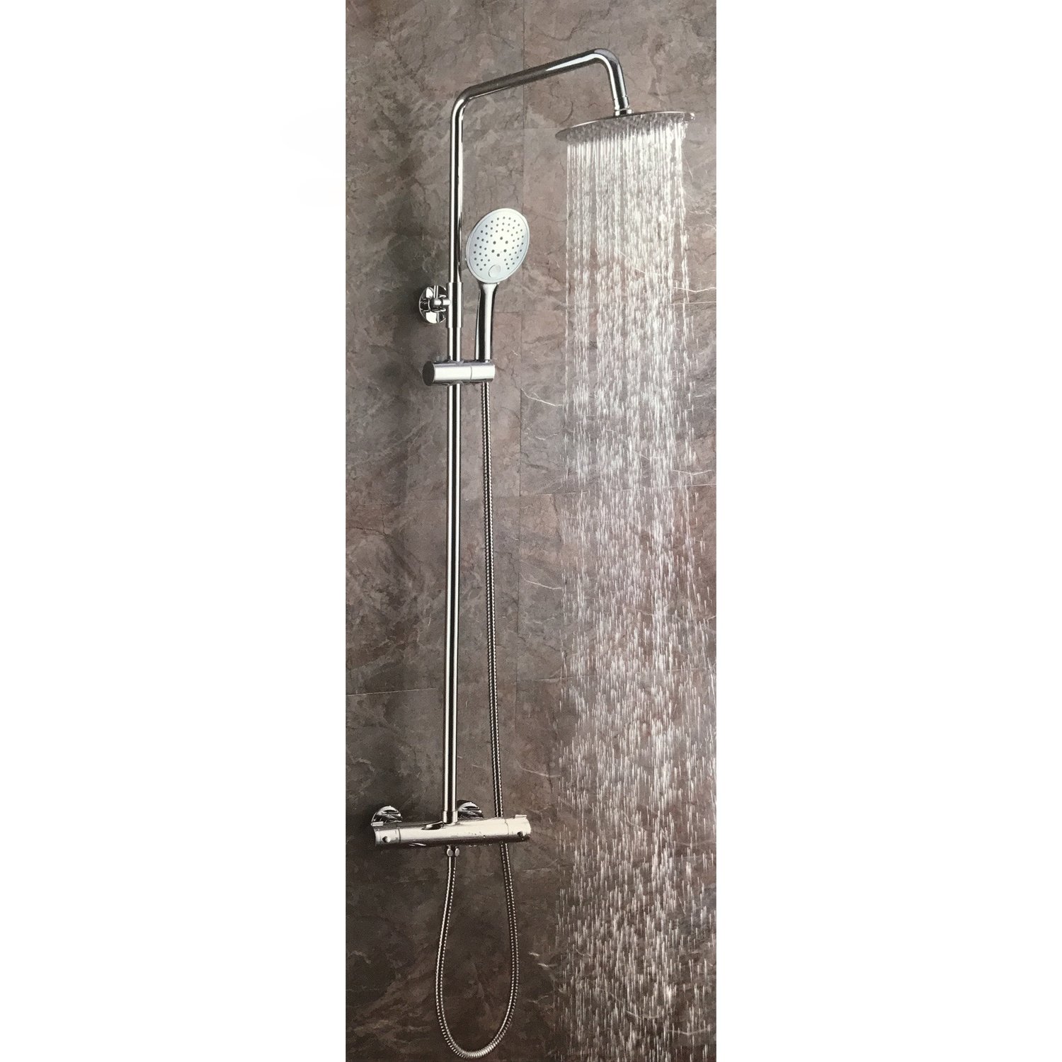 COLONNE DE DOUCHE RAIN 4003 THERMOST. ROND DESIGN