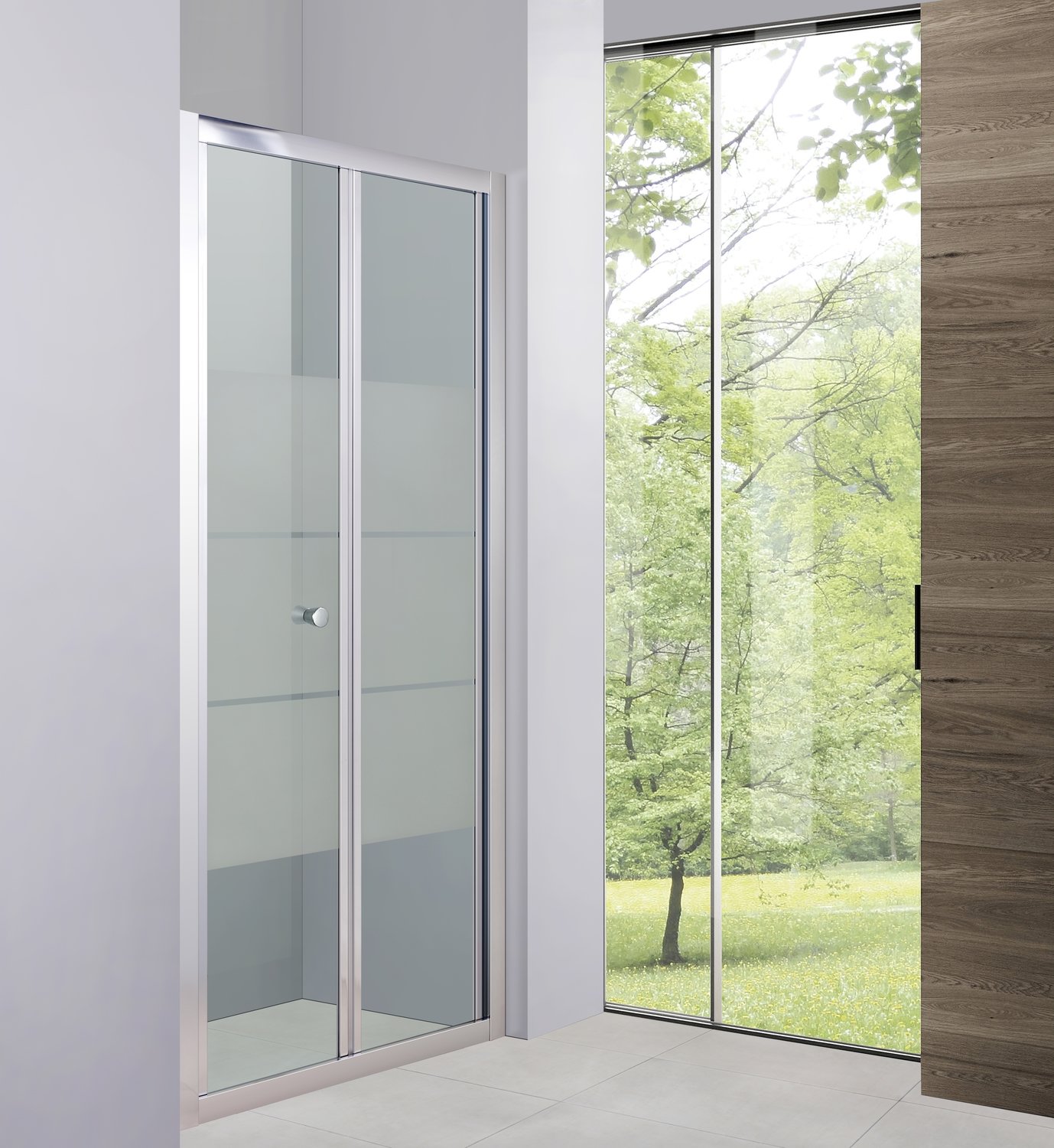 PORTE DE DOUCHE PLIANTE 6MM AQUAPLUS (006-90) 900X2000MM