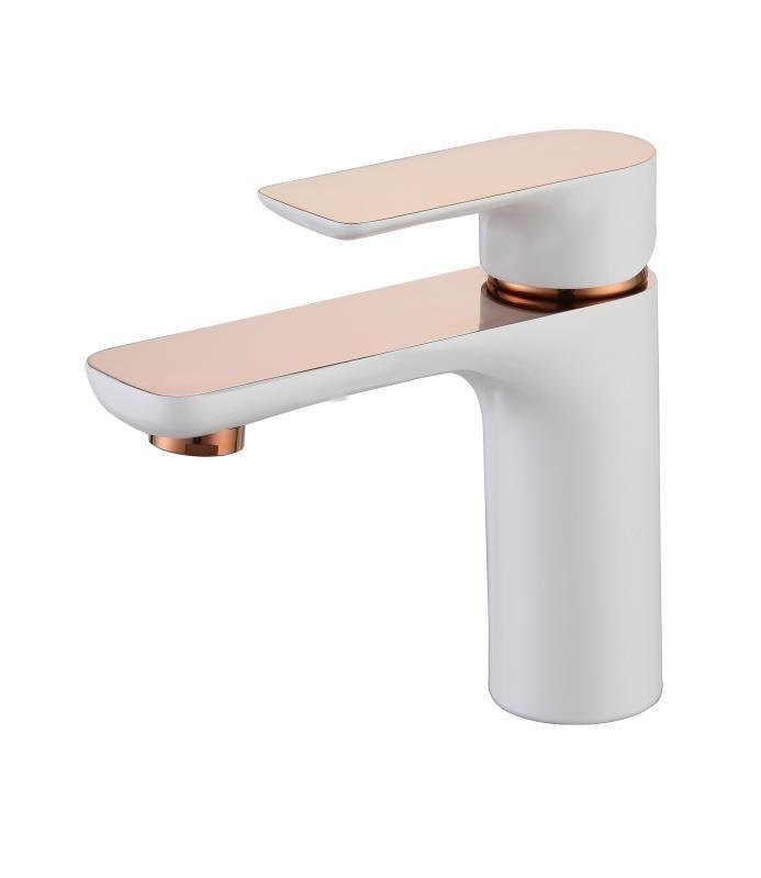 MITIGEUR TOSCA WHITE / ROSE GOLD LAVABO