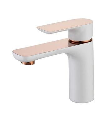 MITIGEUR TOSCA WHITE / ROSE GOLD LAVABO