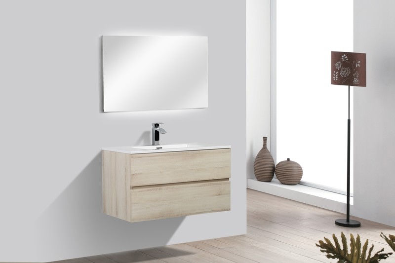 MEUBLE SALLE DE BAIN NEW ELITE ANGELA 900 CHENE CLAIR