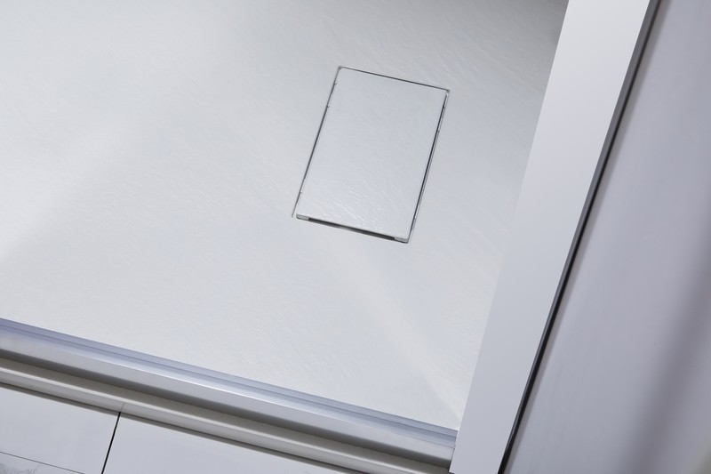 RECEVEUR DE DOUCHE EN MATIERE SYNTHETIQUE 800X800X30MM ETNA WHITE SMC STONE EFFECT