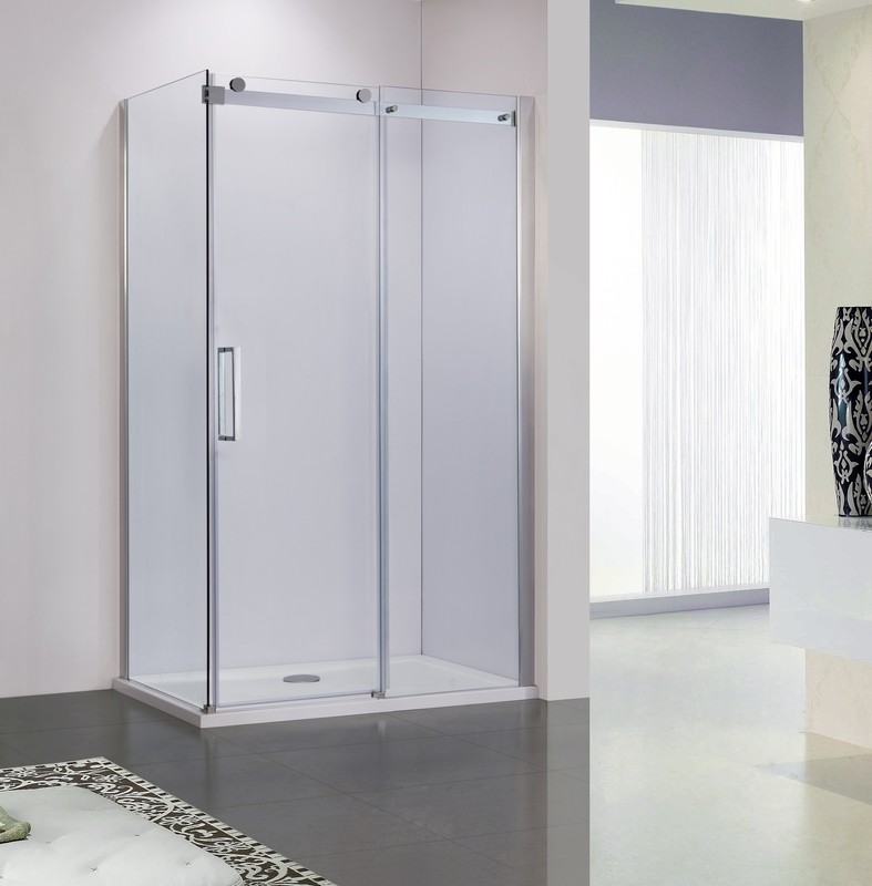 COIN DE DOUCHE PORTE COULISSANTE 8MM VITRA NEO-C1400 + SIDE 900X1400X2000MM