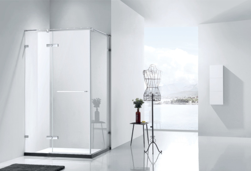 COIN DE DOUCHE PORTE PIVOTANTE 8MM VITRA NANO-C1200 + SIDE 900X1200X2000MM