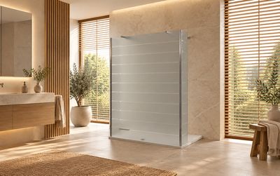 Paroi de douche Version murale avec panneaux latéraux pivotant