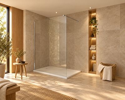 Paroi de douche Version d'angle ouverte