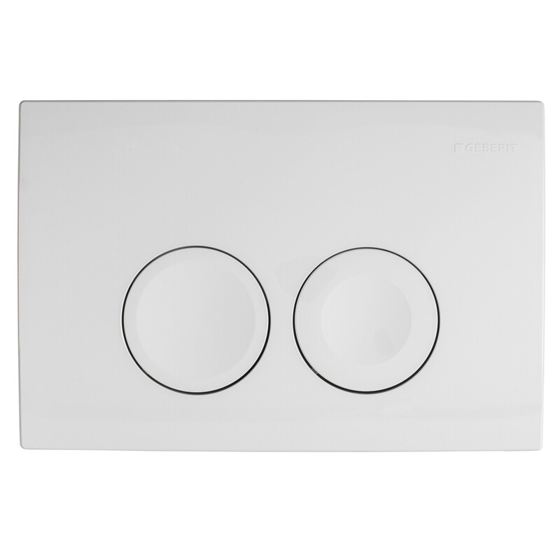 Composition Geberit  DELTA UP 100 + Plaque delta 21 blanc
