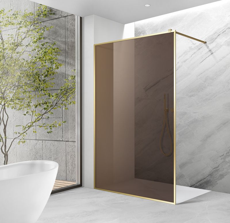 PAROI DE DOUCHE VERSION D'ANGLE OUVERTE 120CM GOLD SERIES 7120