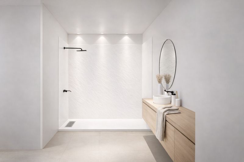 Revêtement mural de douche Etna wall white 142x222cm